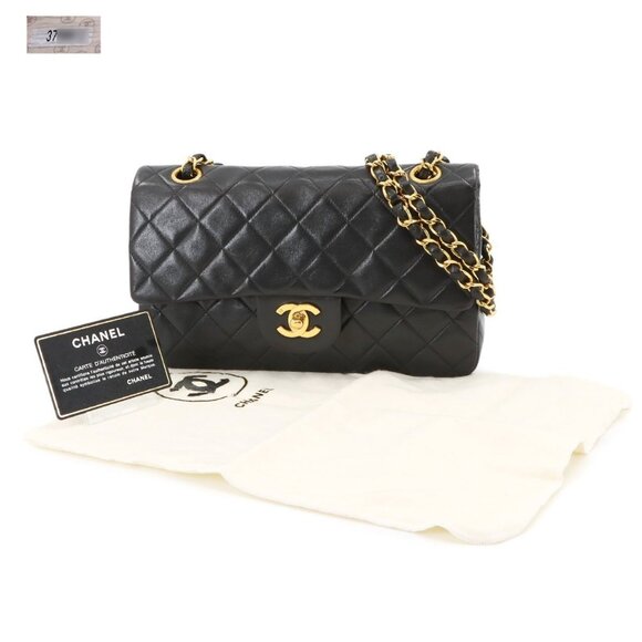 CHANEL Matelasse 23 Chain Shoulder Bag Leather Black A01113 Vintage 90272640 - Picture 1 of 12